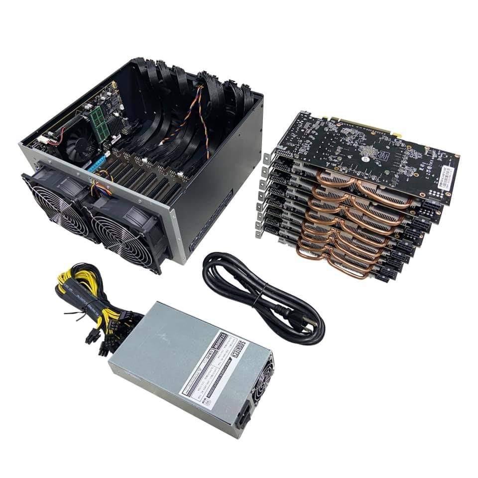 RX580 8 GPU Mining Rig Complete Miner Machine System 220-230Mh/s ...