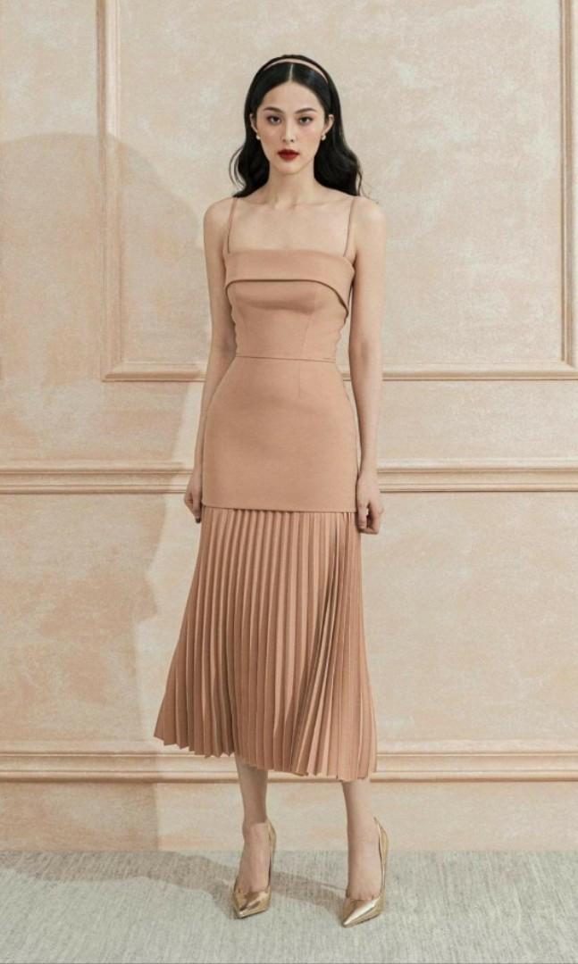 S gorgeous nude colour dress, Women's 