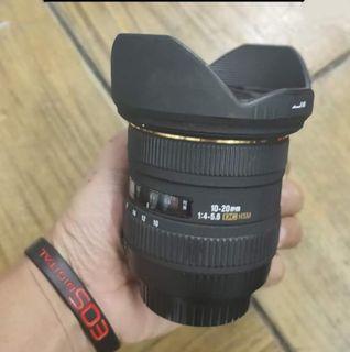 Sigma 10-20mm Wide Angle Lens Canon mount