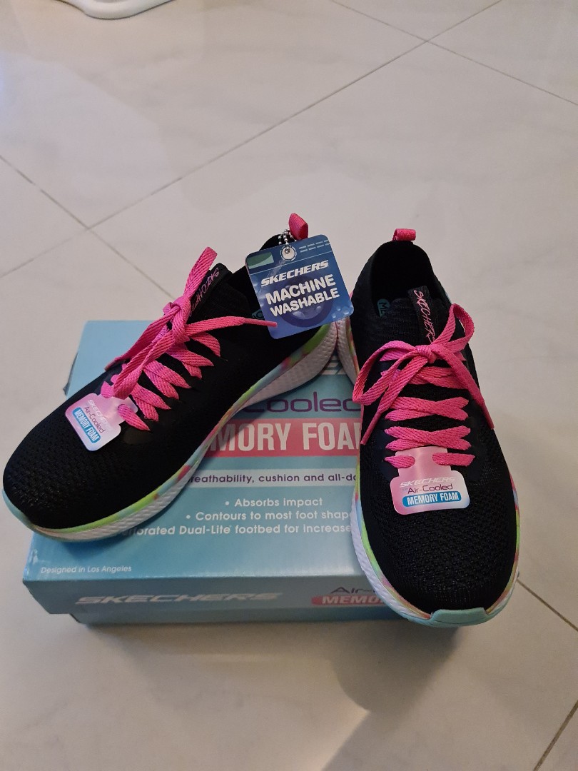 Skechers air cooled sale memory foam shoes washable
