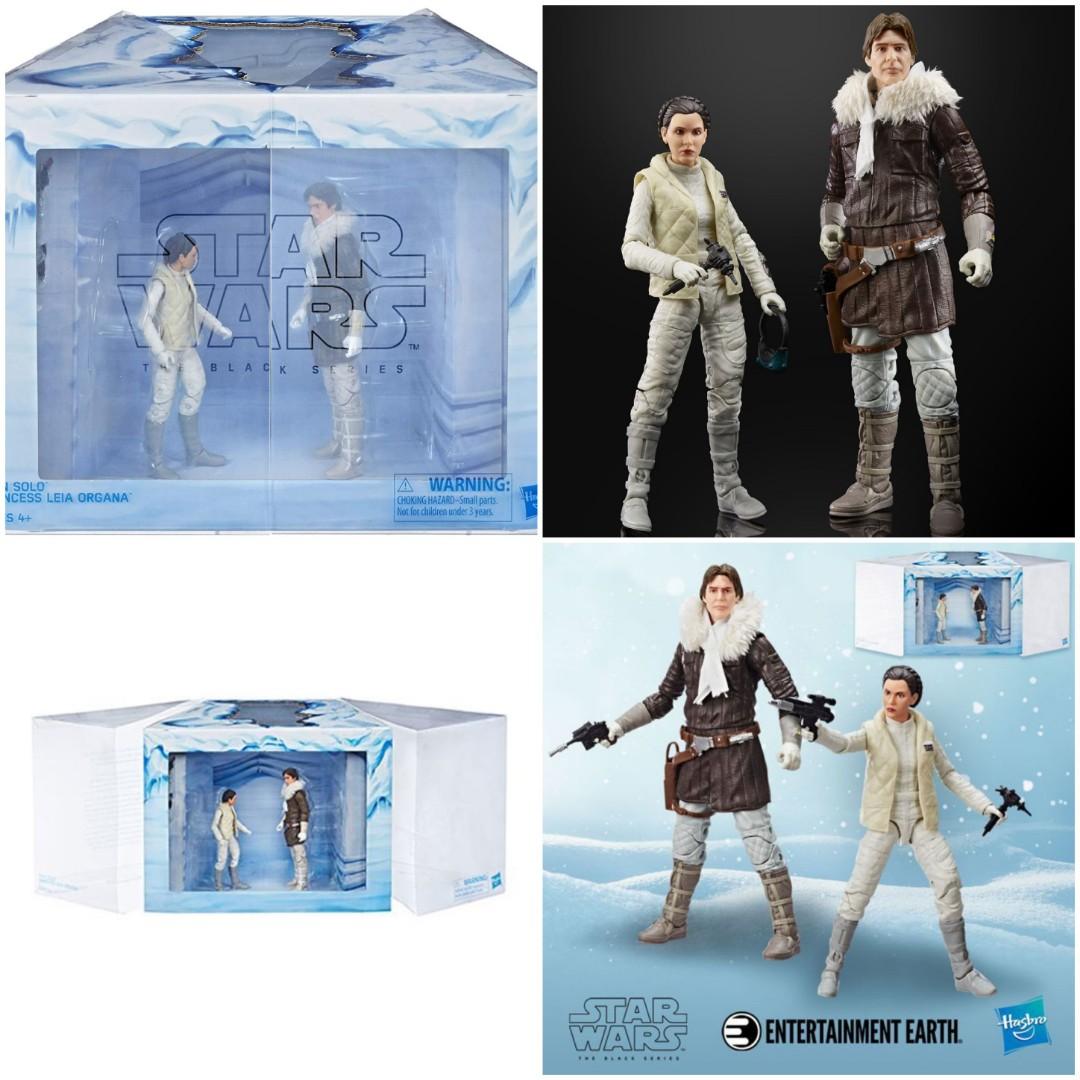 Star wars black series exclusive han store solo and princess leia on hoth