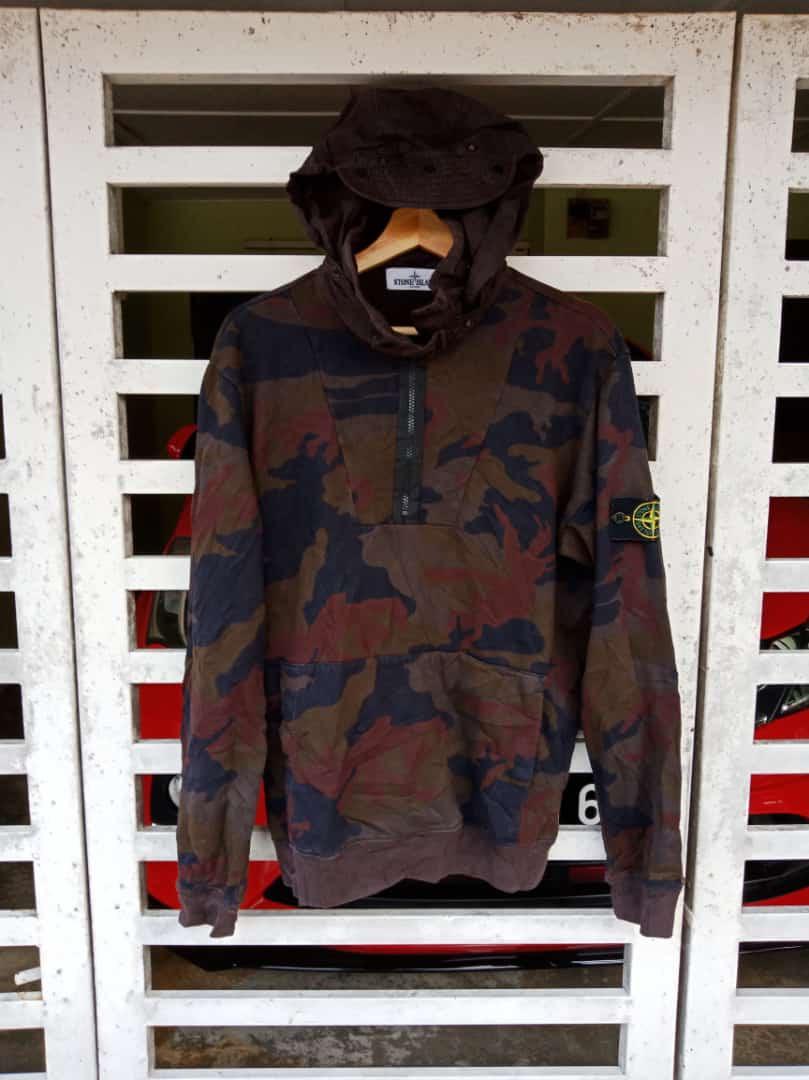 Stone island camo top jumper