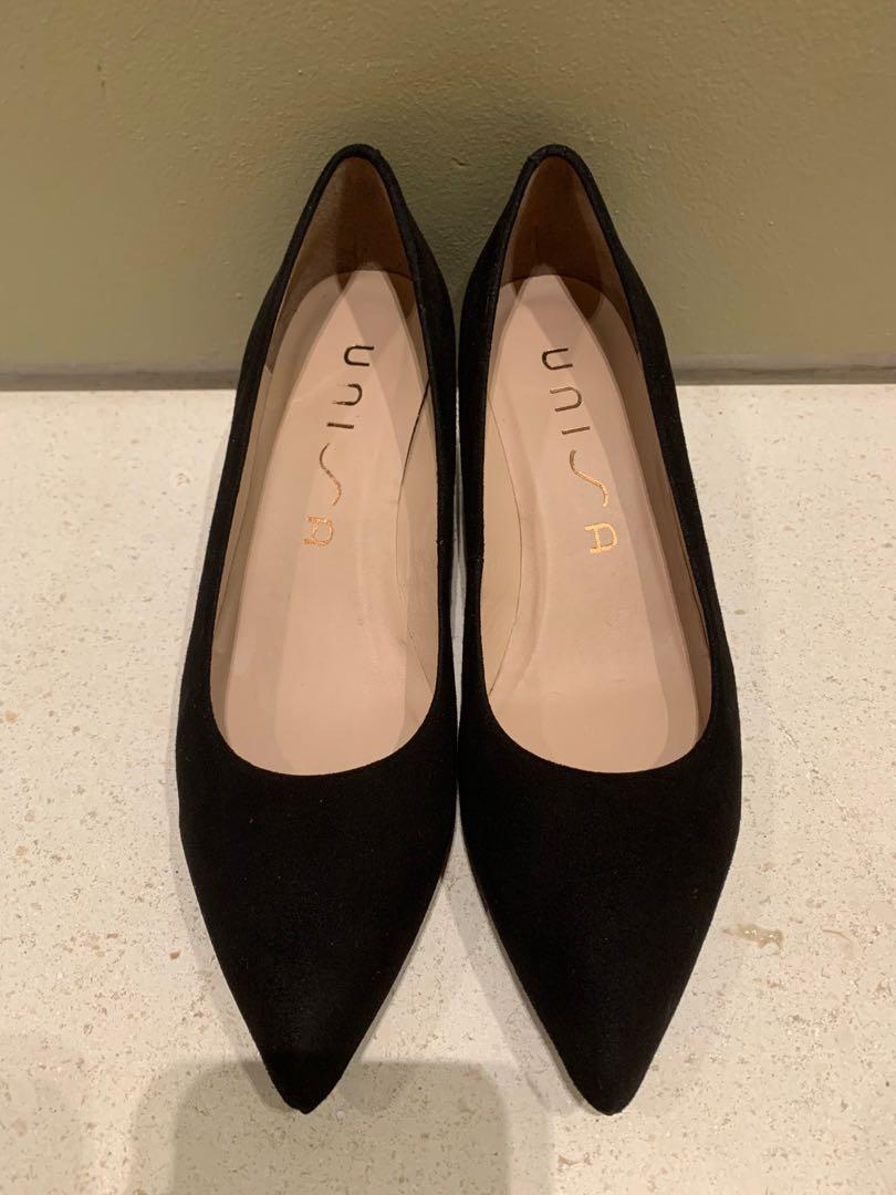 Unisa Black Heels, Women's Fashion 