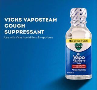 Vicks VapoSteam Medicated Liquid with Camphor, a Cough Suppressant, 8 Oz