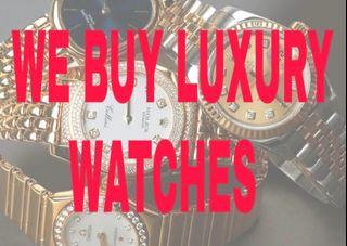 We buy luxury watches and jewelry