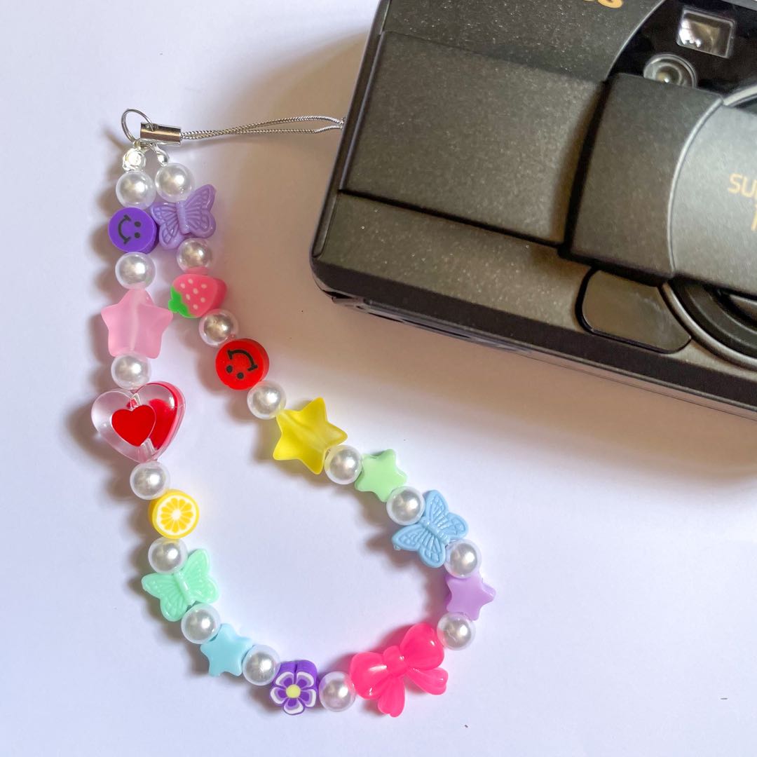 RebelsMarket Cute Kidcore Rainbow Ring Keychain