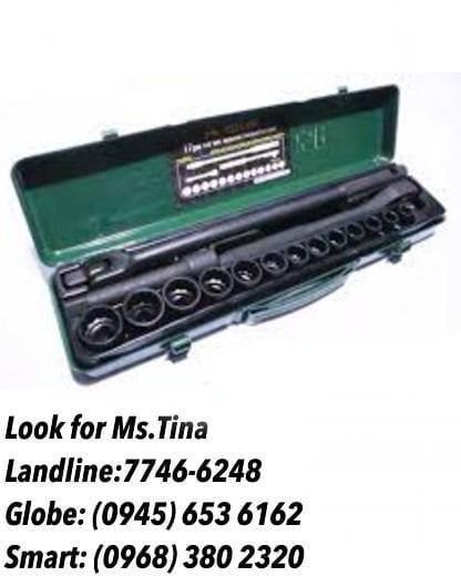 1/2" drive 17 pcs socket wrench set 10-24mm (Category: Construction Tools & Equipment) located in Manila. Submitted by tina.sales (Listing ID 1104105031, Image 1). Description: 1/2" drive 17 pcs socket wrench set 10-24mm PRICE: 1,800 ROBART CONSTRUCTION SUPPLIES ( BIR ACCREDITED ) Manila Office : 1405 Yuseco St. Sta Cruz Manila ☎ Contact Us Now: Landline: (02) 7746-6248 ,7002-2872 Globe: 09354127044, (0945) 140 9560 , (0915)5947897 Smart : 091900