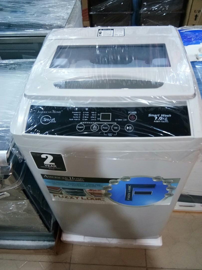 7.0 Kg FULLY AUTOMATIC WASHING MACHINE AMERICAN HOME TV Home