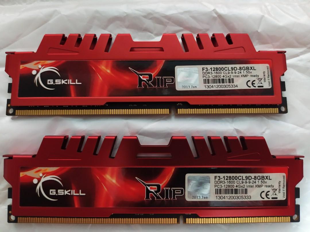 G skill ddr3 1600 8gb outlet
