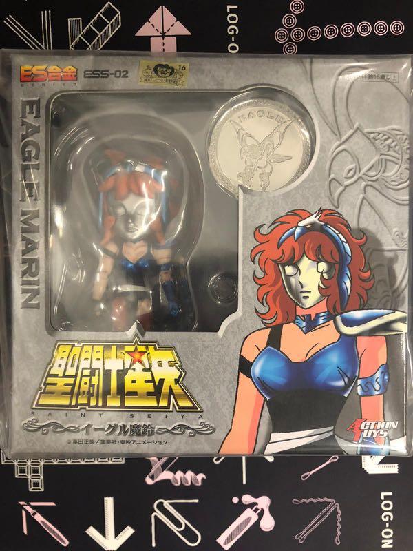 全新星矢大系神話ex Es合金公仔兩個 星矢魔玲 玩具 遊戲類 玩具 Carousell