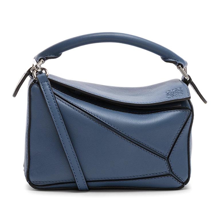 Puzzle top bag blue