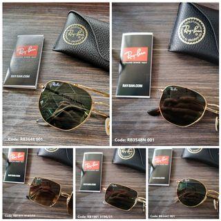 💯 Genuine RayBan Sunglasses from Italy! Authentic Brand New Ray-Ban Metallic Plastic Shades prices start from $130 onwards! RB2132 RB2140 RB3016 RB3025 RB3030 RB3447 RB3548N RB3648 RB3675 RB4105 RB4165! Islandwide delivery available!