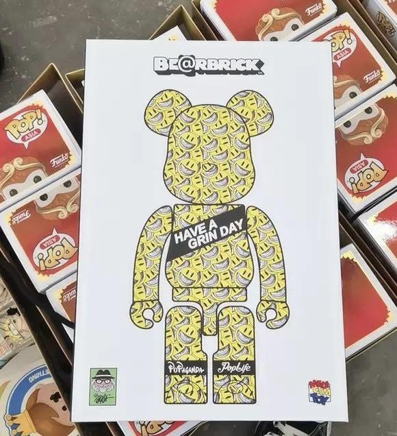 剩餘少量) BEARBRICK RON ENGLISH MINDstyle 400% 100%, 興趣及遊戲