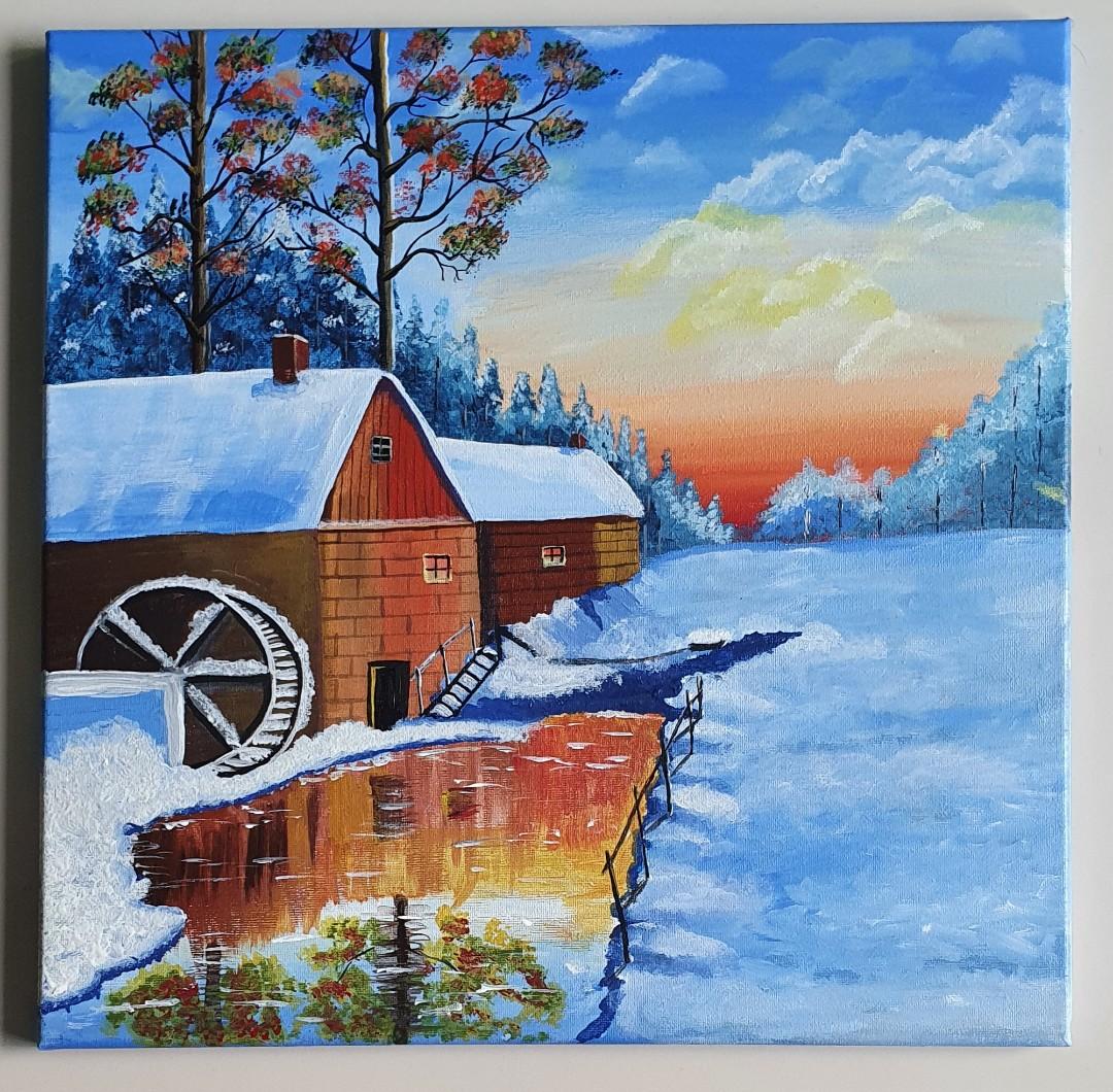 Acrylic Landscape Painting Hobbies Toys Stationery Craft Art Prints On Carousell
