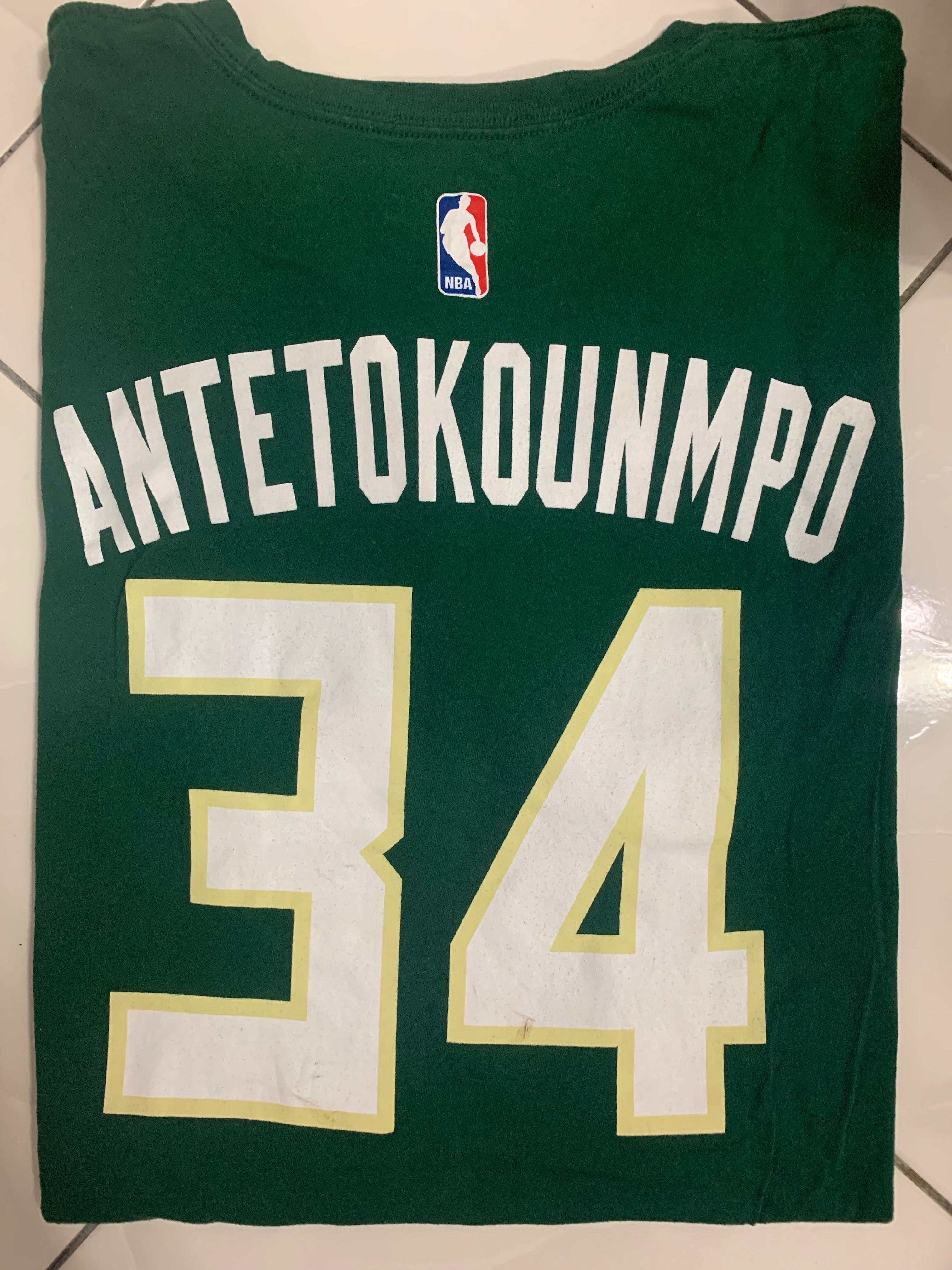 Adidas NBA Milwaukee Bucks Giannis Antetokounmpo Tee Top Tshirt