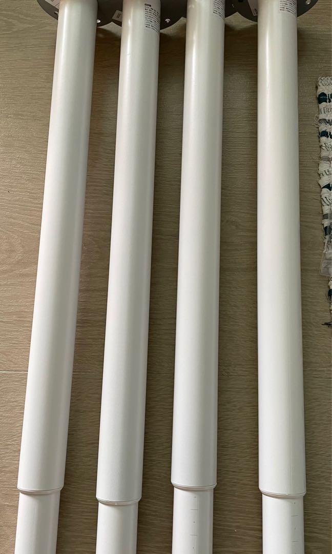 Adjustable Table Legs (IKEA OLOV) White, Furniture & Home Living