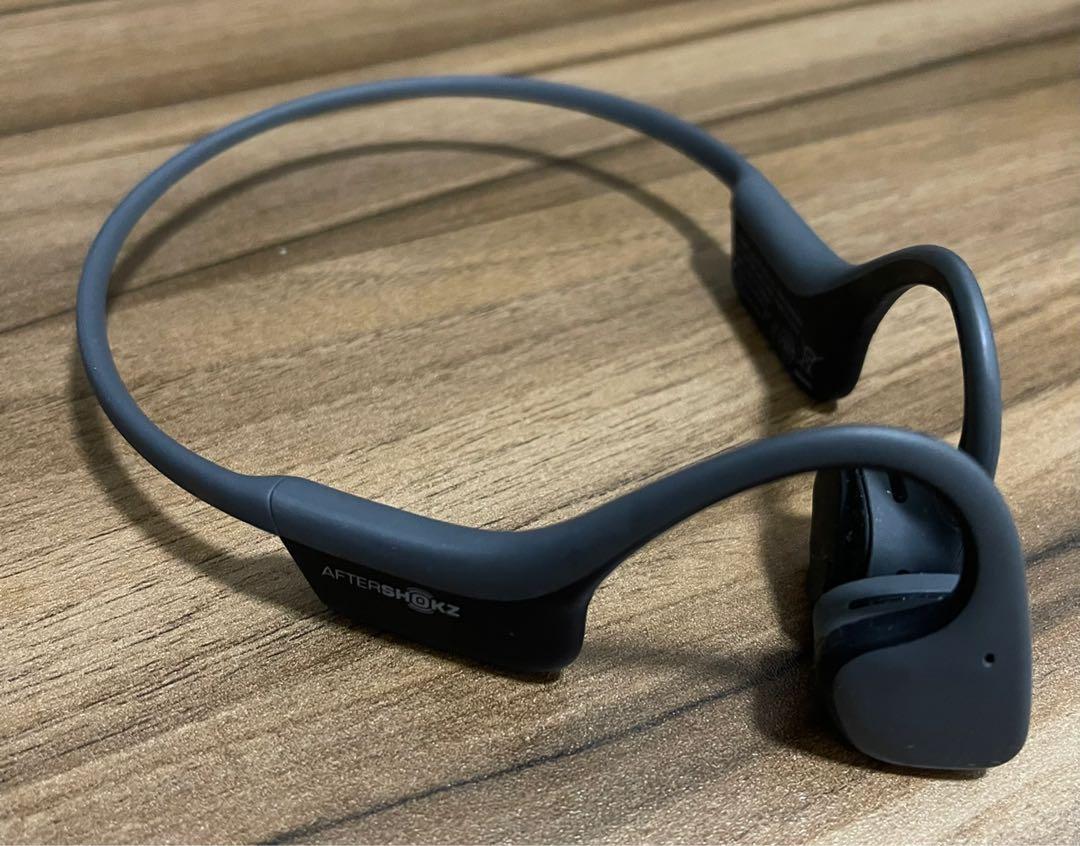 Aftershokz Trekz Air open ear wireless bone conduction headphones slate grey