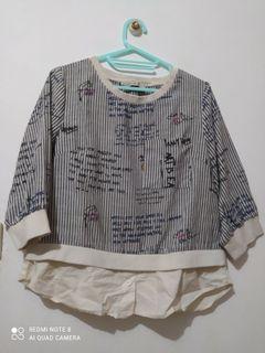Atasan grey preloved