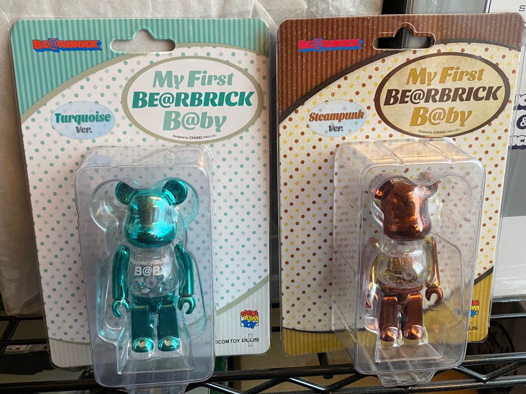 Be@rbrick Bearbrick 100% Turquoise + Steampunk baby 一對, 興趣及