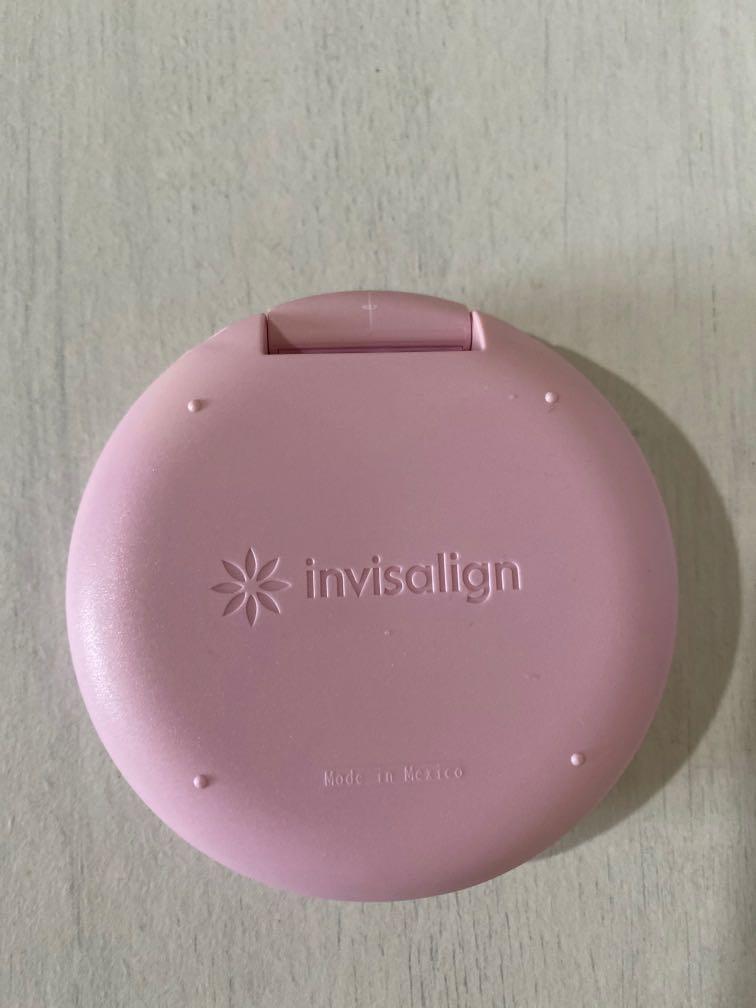 Invisalign Aligner Case in Pink with FREE Drawstring Pouch, Beauty &  Personal Care, Bath & Body on Carousell