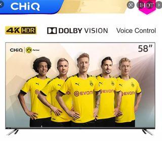 Bnew - CHiQ U58H7 58 Inch Smart TV 4K UHD Android 9.0 4K Smart Ultra HD LED TV