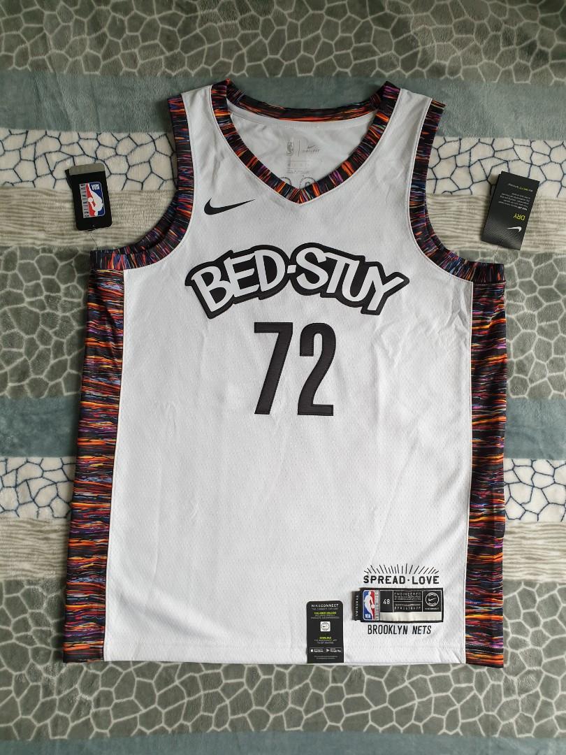 Men's Brooklyn Nets Nike White 2019/20 Biggie Swingman Jersey - City Edition