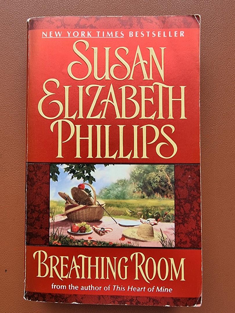 Breathing Room by Susan Elizabeth Phillips (Category: Storybooks) located in Quezon City. Submitted by nykuh (Listing ID 1092280532, Image 1). Description: Preloved paperback Breathing Room by award-winning author Susan Elizabeth Phillips. Complete pages with slight tanning of the pages. MOP: Gcash or bank transfer For pick up c/o buyer.