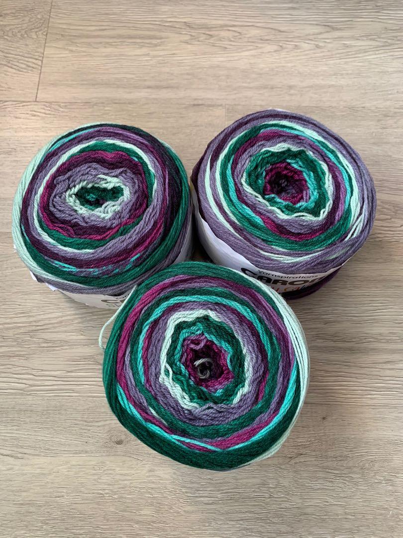 Caron Skinny Cake yarn - Raspberry Ganache, Hobbies & Toys, Stationery ...