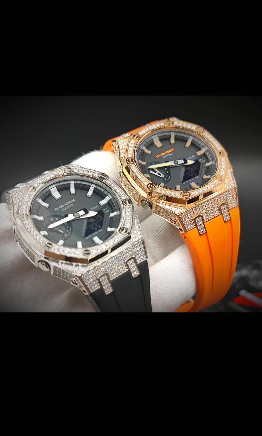 Casioak mod Gshock ap diamond full crystal case ga2100 ga2110 ga 2100 ga 2110