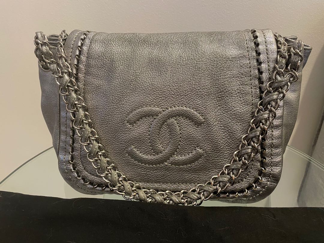 CHANEL Authentic Luxe Ligne Flap Bag, Luxury, Bags & Wallets on
