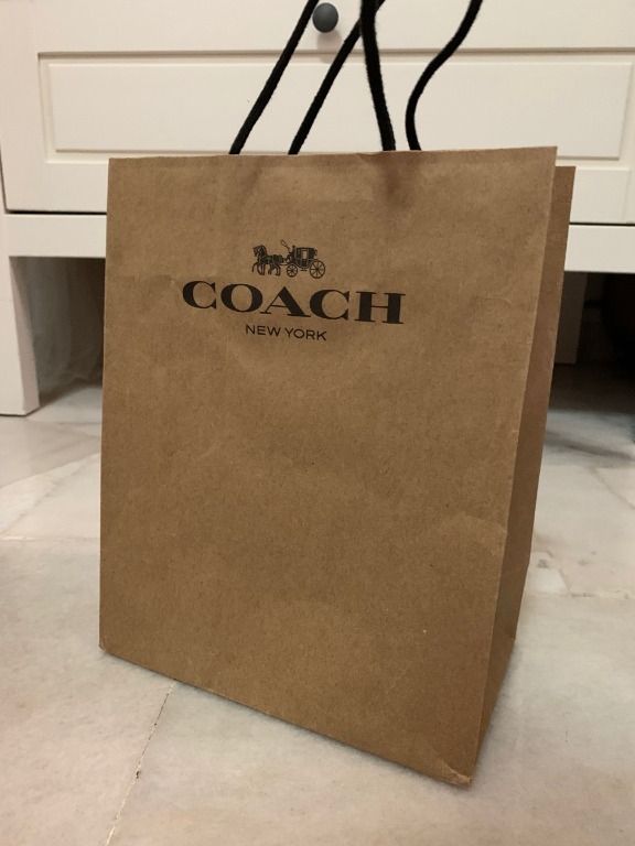 COACH Paper Gift Bag L20.5CM W11.5CM H25.5CM Luxury Bags