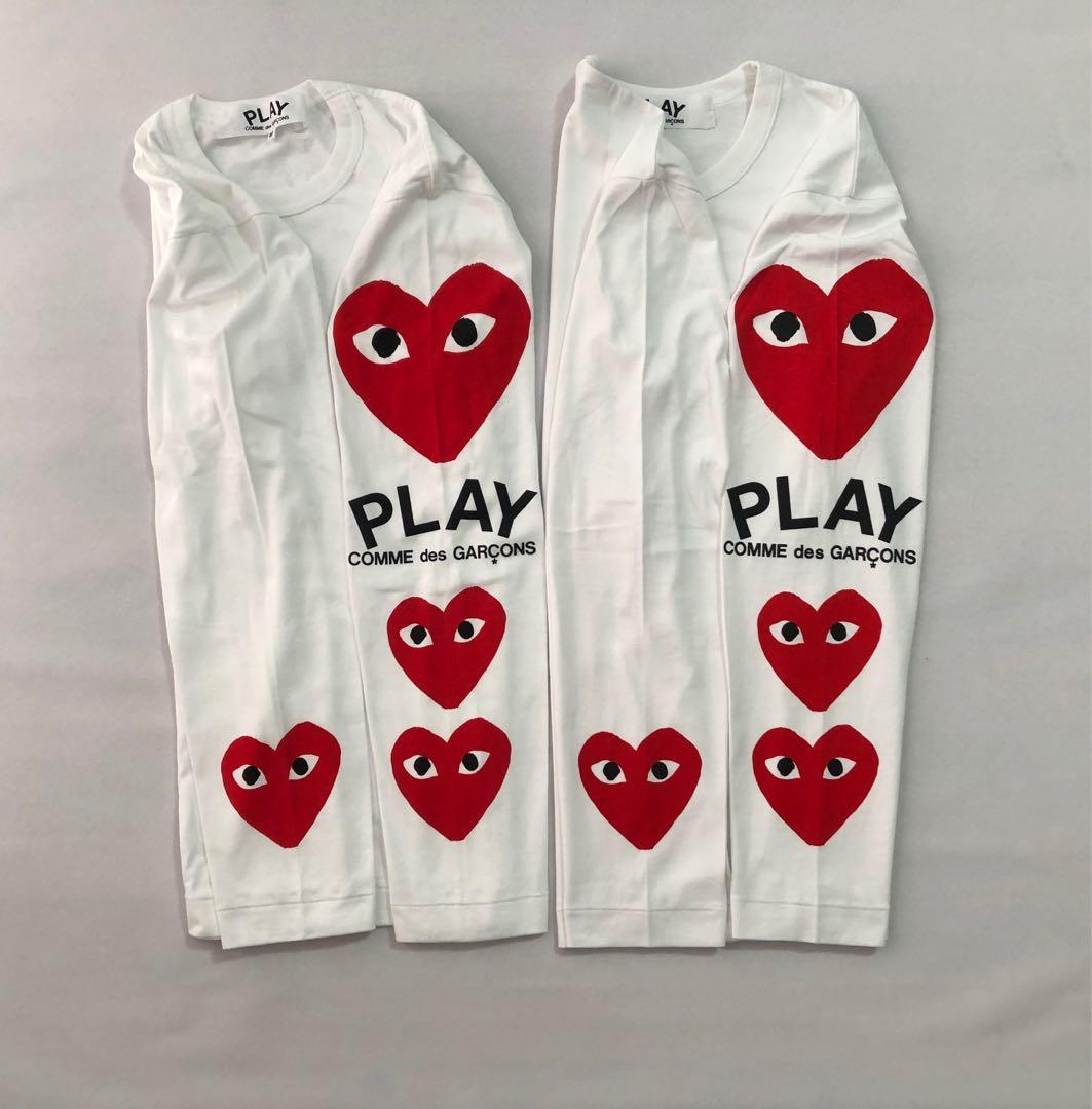 Comme des Garcons CDG Play Long Sleeve T Shirt Men s Fashion