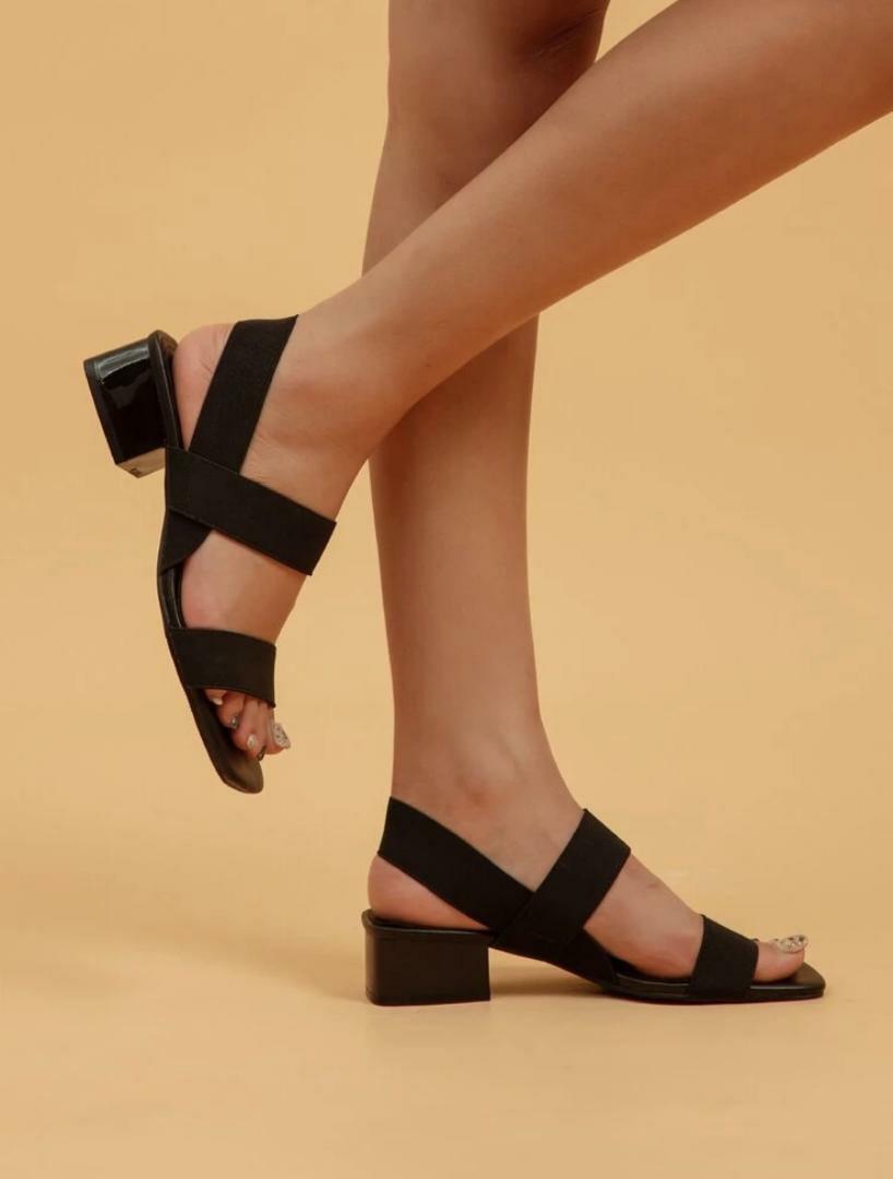 Elastic slingback sandals new arrivals