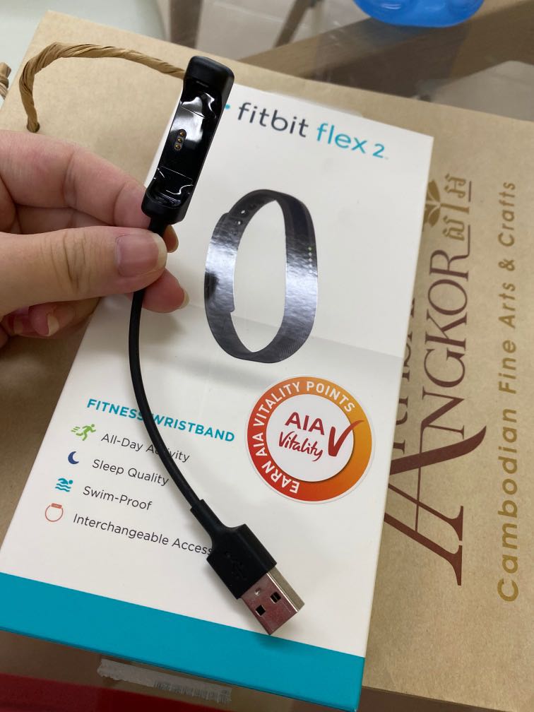 Brand New Black Fitbit Charging Cable For Fitbit Flex 2 Factory Sealed. 