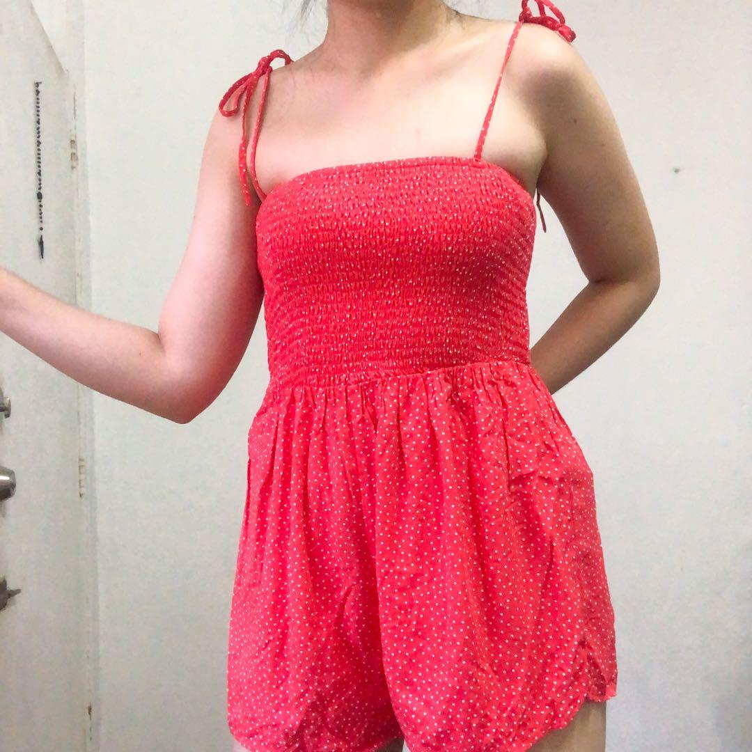 Forever 21 red romper
