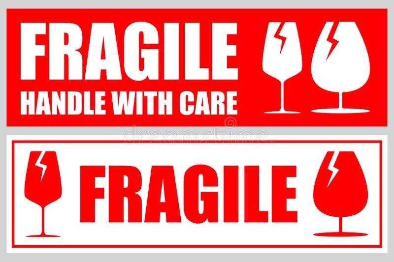 Fragile Sticker Tempelan Packet Kekinian