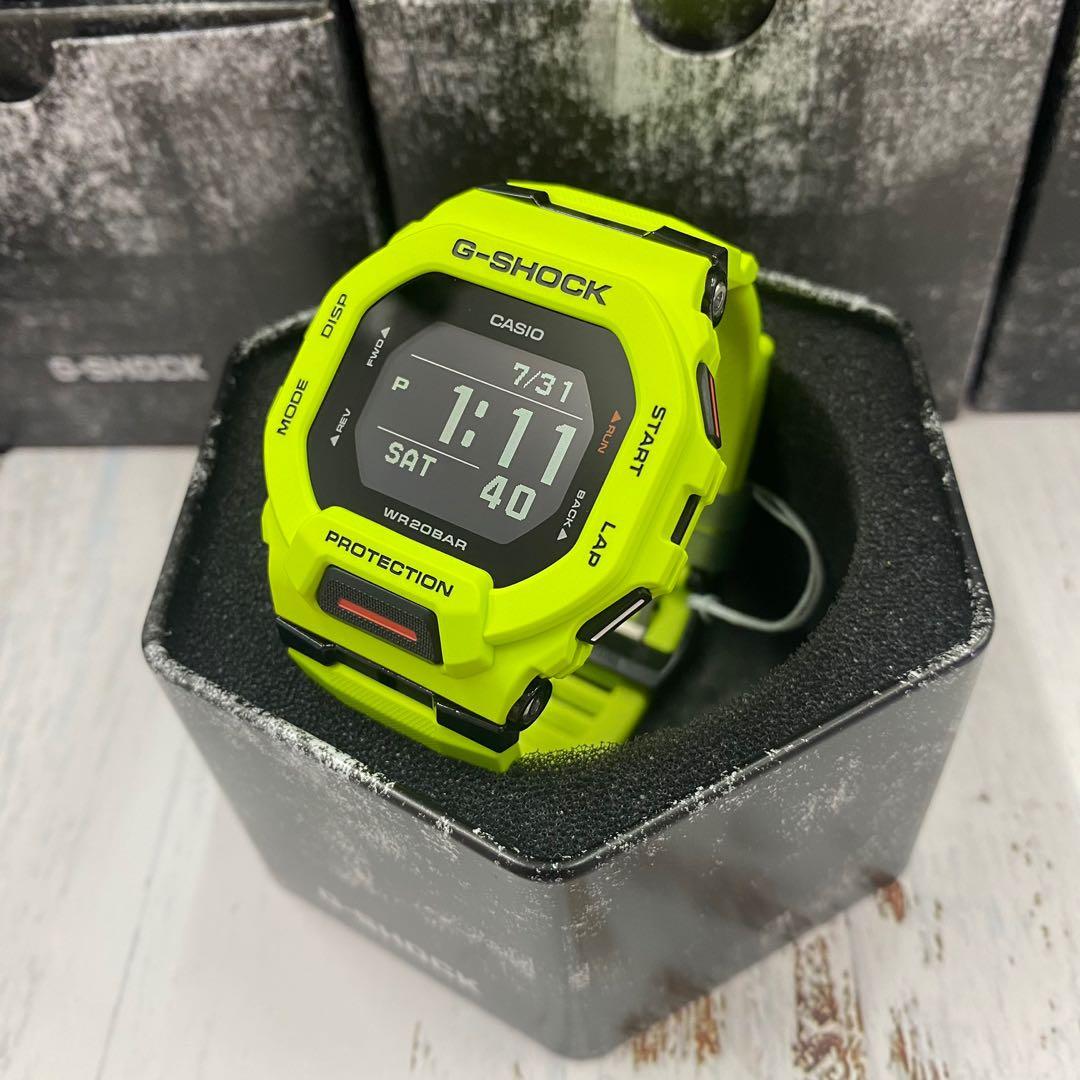 G Shock G Squad運動系列新款gbd 0 9 青檸綠色纖薄錶盤可藍牙連手機 男裝 手錶及配件 手錶 Carousell