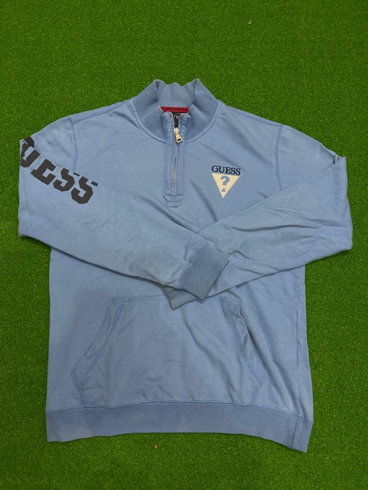 guess half zip sweater