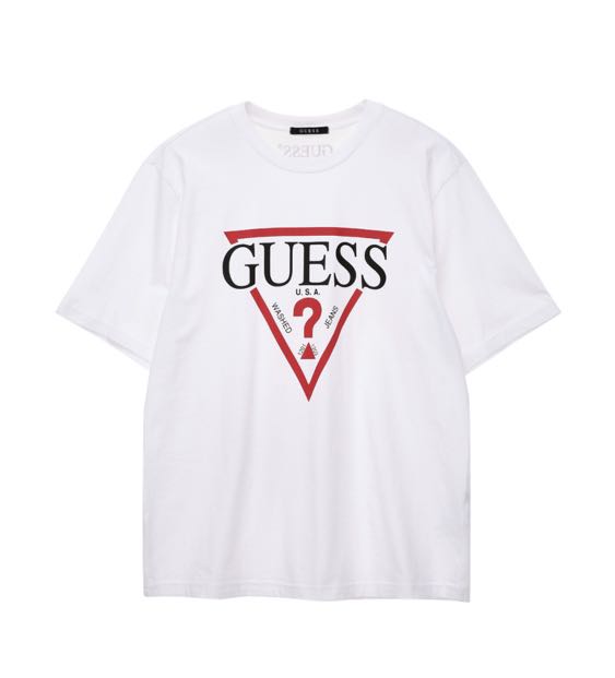 Guess Korea Logo T-Shirt, Men's Fashion 