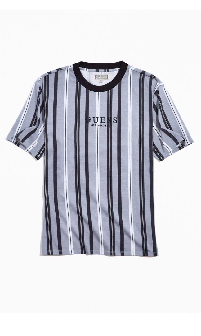 Guess striped shirt black store