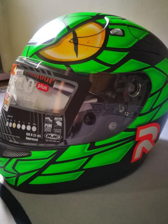Hjc rpha 10 deals green mamba