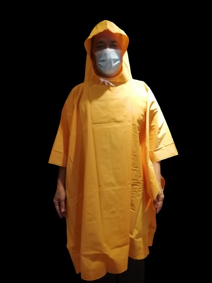 Hercules Poncho Raincoat 2 pcs Yellow Men s Fashion Coats