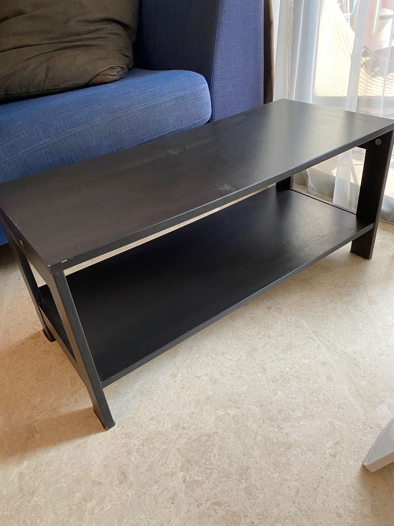 IKEA black wooden coffee Table, Furniture & Home Living, Furniture