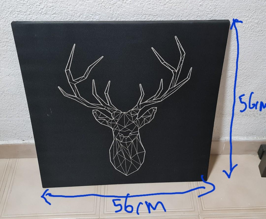 IKEA deer wall art, Furniture & Home Living, Home Decor, Wall Decor on