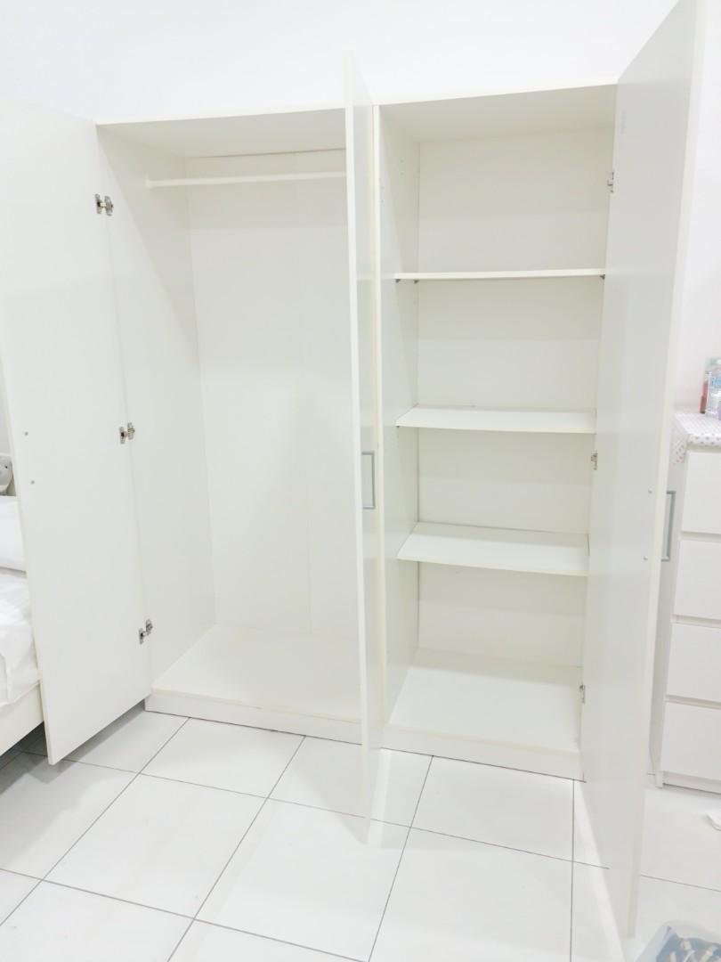 IKEA DOMBAS (3 Door) Wardrobe, Furniture & Home Living, Furniture, Shelves, & Racks on