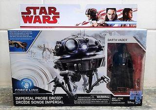 IMPERIAL PROBE DROID & DARTH VADER - Star Wars Force Link Series