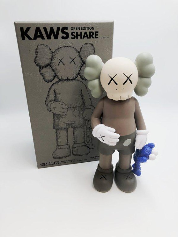 KAWS SHARE VINYL FIGURE - BROWN, Hobbies & Toys, Toys & Games on