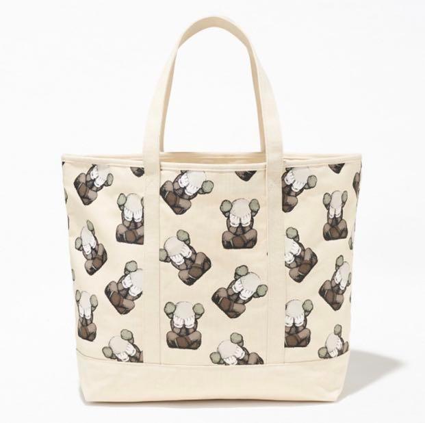 INSTOCKS KAWS X UNIQLO TOKYO FIRST TOTE BAG Women s Fashion Bags Wallets Tote Bags on Carousell
