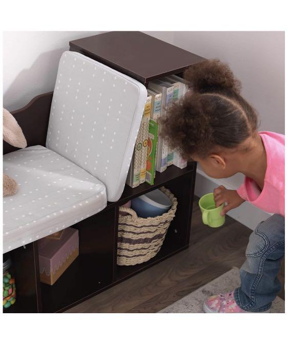 Kidkraft bookcase with reading nook 2025