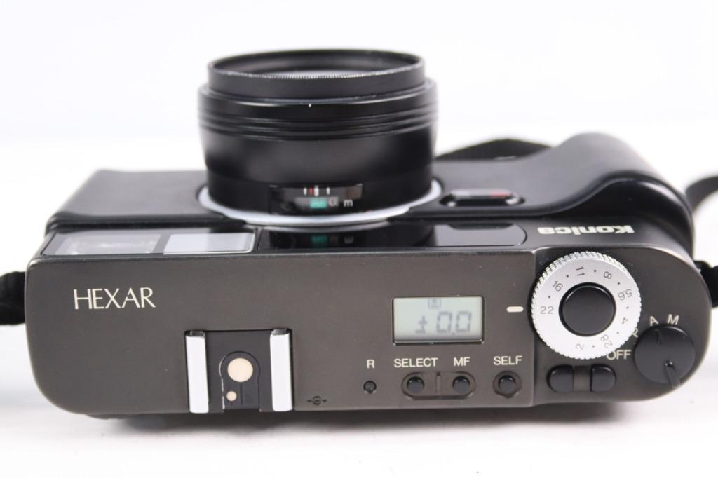 美品】Konica HEXAR AF LENS 35mm F2.0（附原廠外接閃光燈和背帶